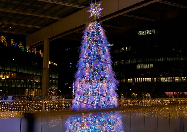 Sapin de Noël illuminé à Nagoya, Aichi, Japon