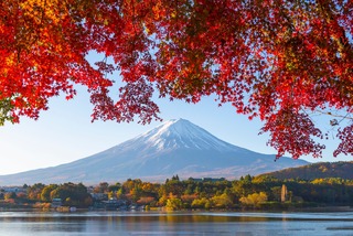 Le lac Kawaguchi en automne