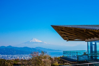 Le mont Fuji vu depuis le plateau de Nihondaira, Shizuoka 