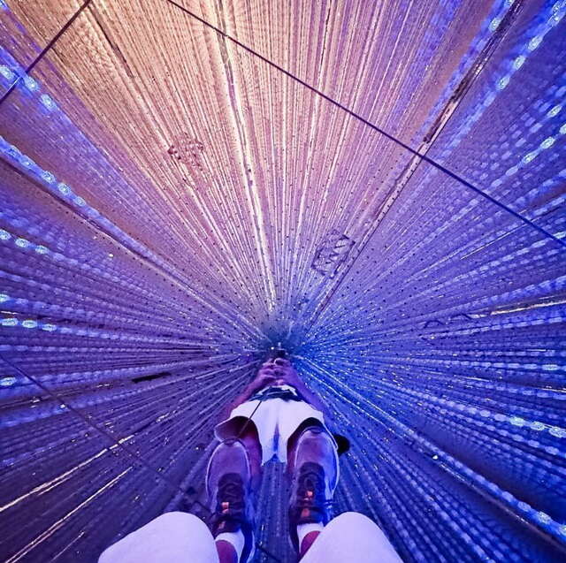 Installation lumineuse, teamLab, Tokyo, Japon