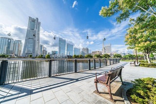 Vue du quartier de Minatomirai, Yokohama 