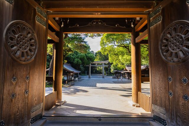 Entrée du sanctuaire Meiji, Tokyo 