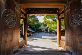 Entrée du sanctuaire Meiji, Tokyo 