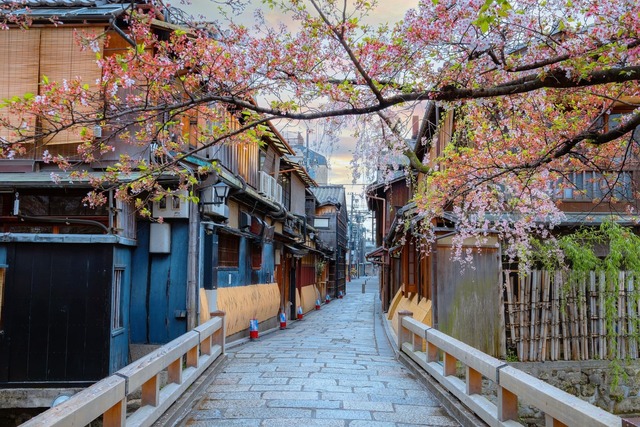 Ruelle de Kyoto au printemps 