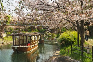Canaux de Kyoto au printemps 