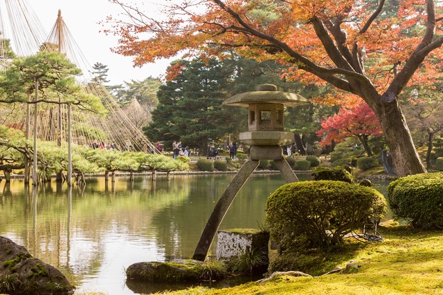 Jardin Kenroku-en aux couleurs de l’automne, Kanazawa 