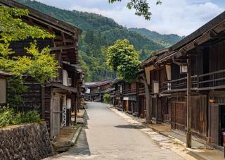 Anciennes maisons en bois de Tsumago-Juku