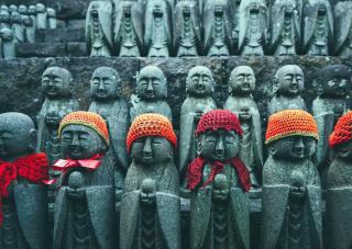 Statues Jizo du temple Hase-dera