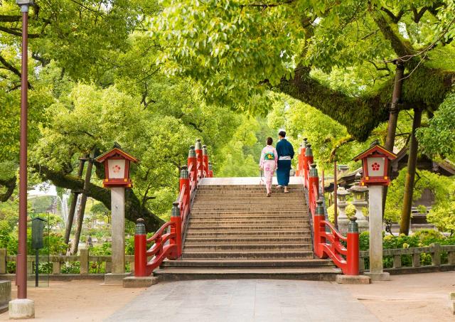 Sanctuaire de Tenmangu à Dazaifu