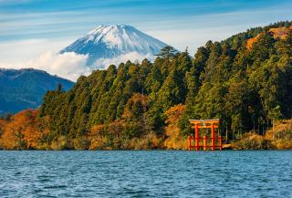 Lac Ashi et mont Fuji, parc national d'Hakone