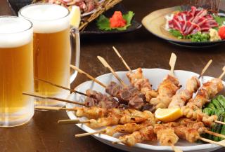 Bière et yakitori à Hakuba