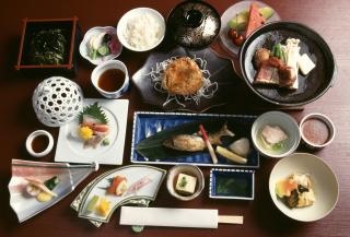 Repas kaiseki à Shibu Onsen
