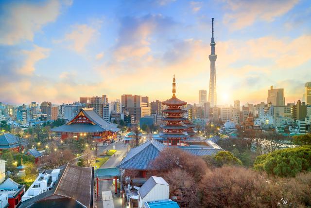 Vue aérienne de Tokyo