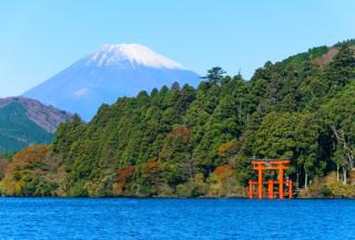 Lac Ashi et Mont Fuji, parc national d'Hakone